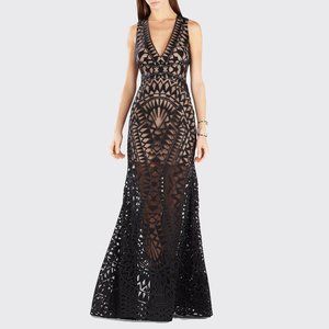 Maranda Burnout Lace Dress